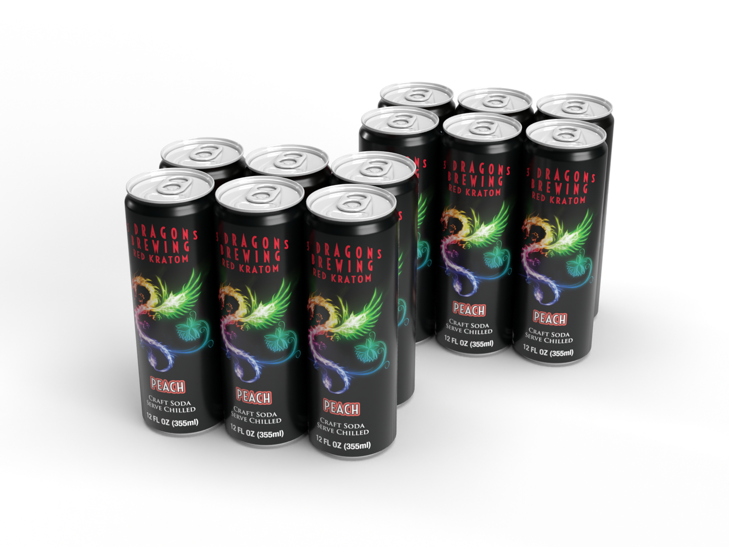 Red Strain Botanical Soda (Peach)