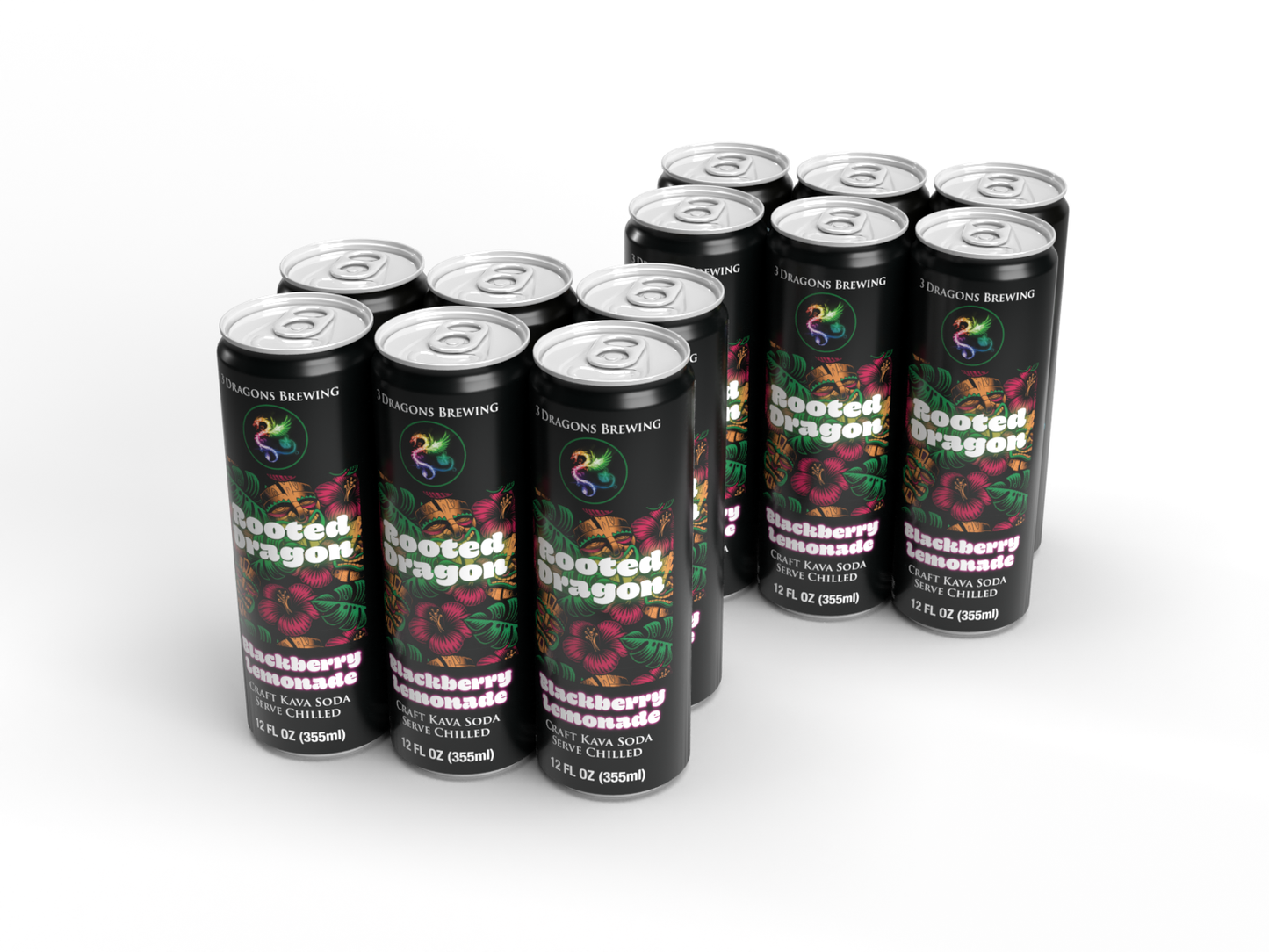 Rooted Dragon Kava Soda (Blackberry Lemonade)