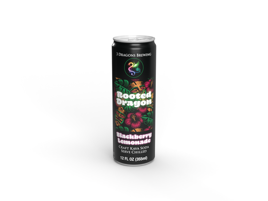 Rooted Dragon Kava Soda (Blackberry Lemonade)