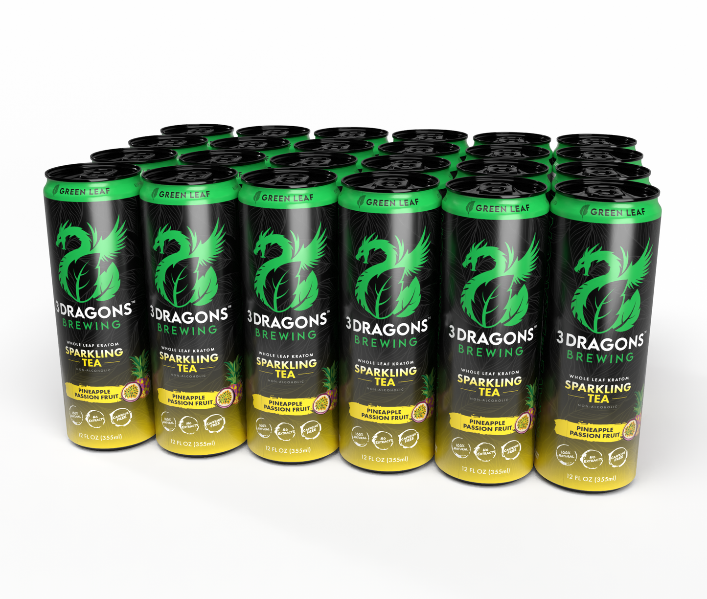 Green Strain Botanical Sparkling (Pineapple Passion-fruit)