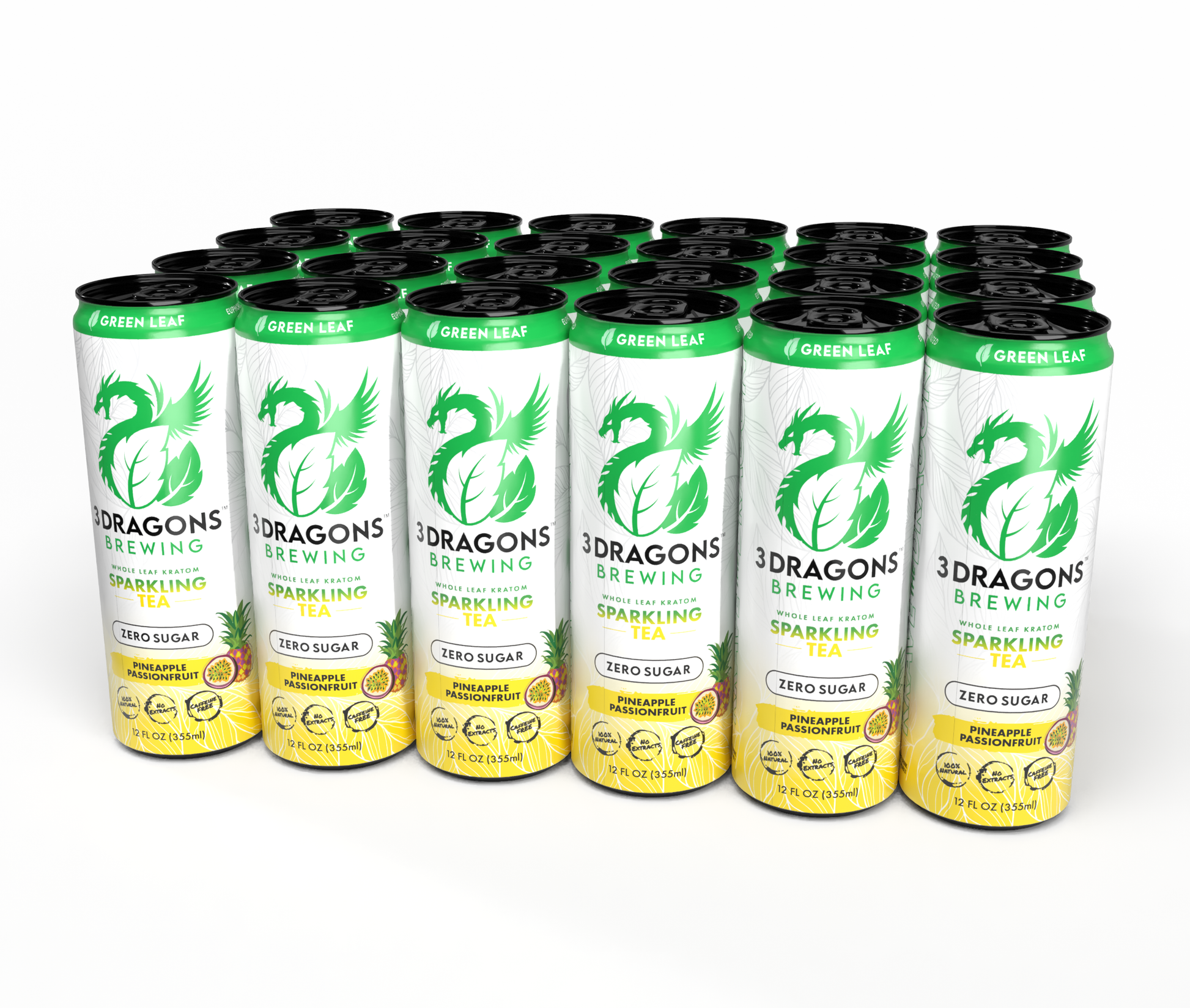 White/Red/Green Botanical Sodas for Wholesale customers