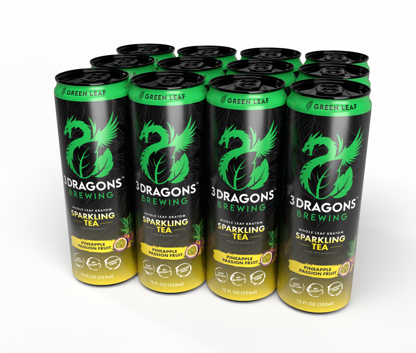 Green Strain Botanical Sparkling (Pineapple Passion-fruit)