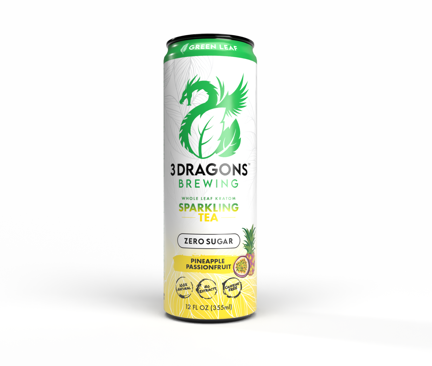 Sugar Free Green Strain Botanical Sparkling (Pineapple Passion-fruit)