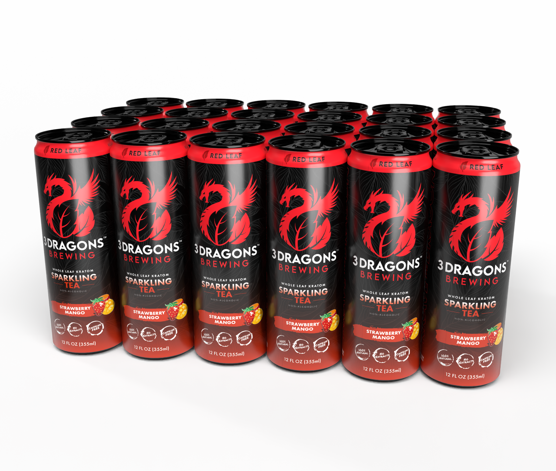 White/Red/Green Botanical Sodas for Wholesale customers