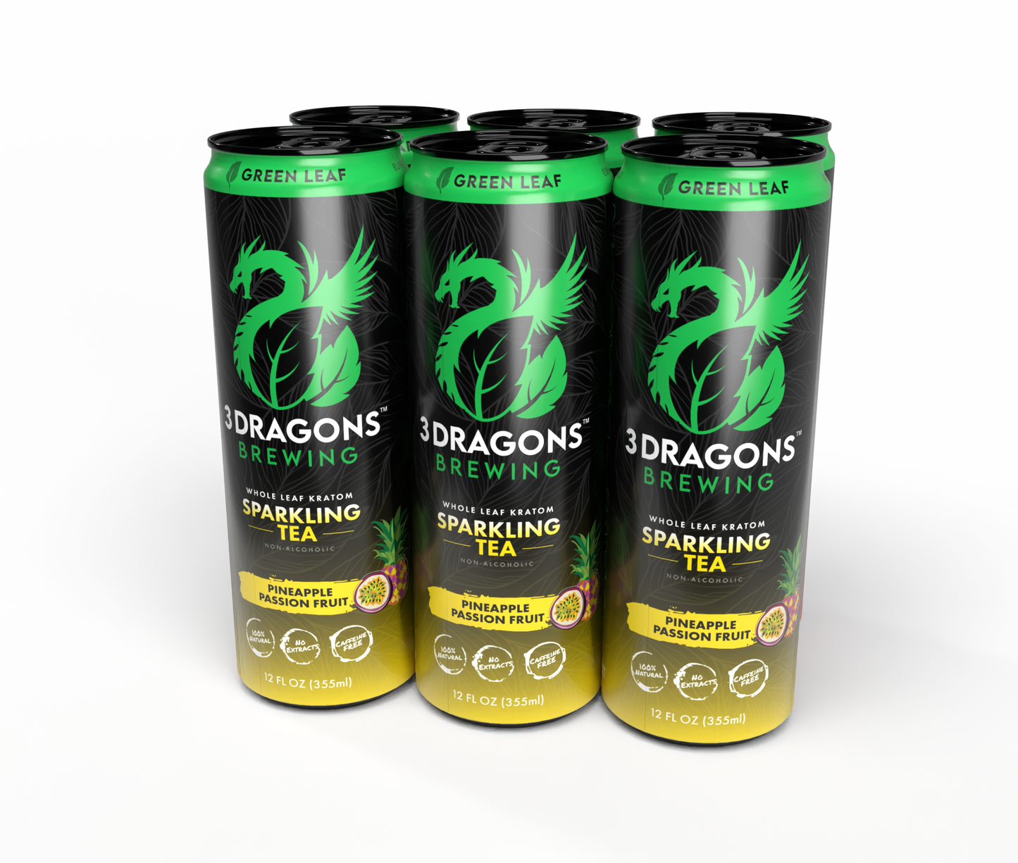 Green Strain Botanical Sparkling (Pineapple Passion-fruit)