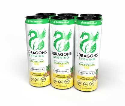Sugar Free Green Strain Botanical Sparkling (Pineapple Passion-fruit)