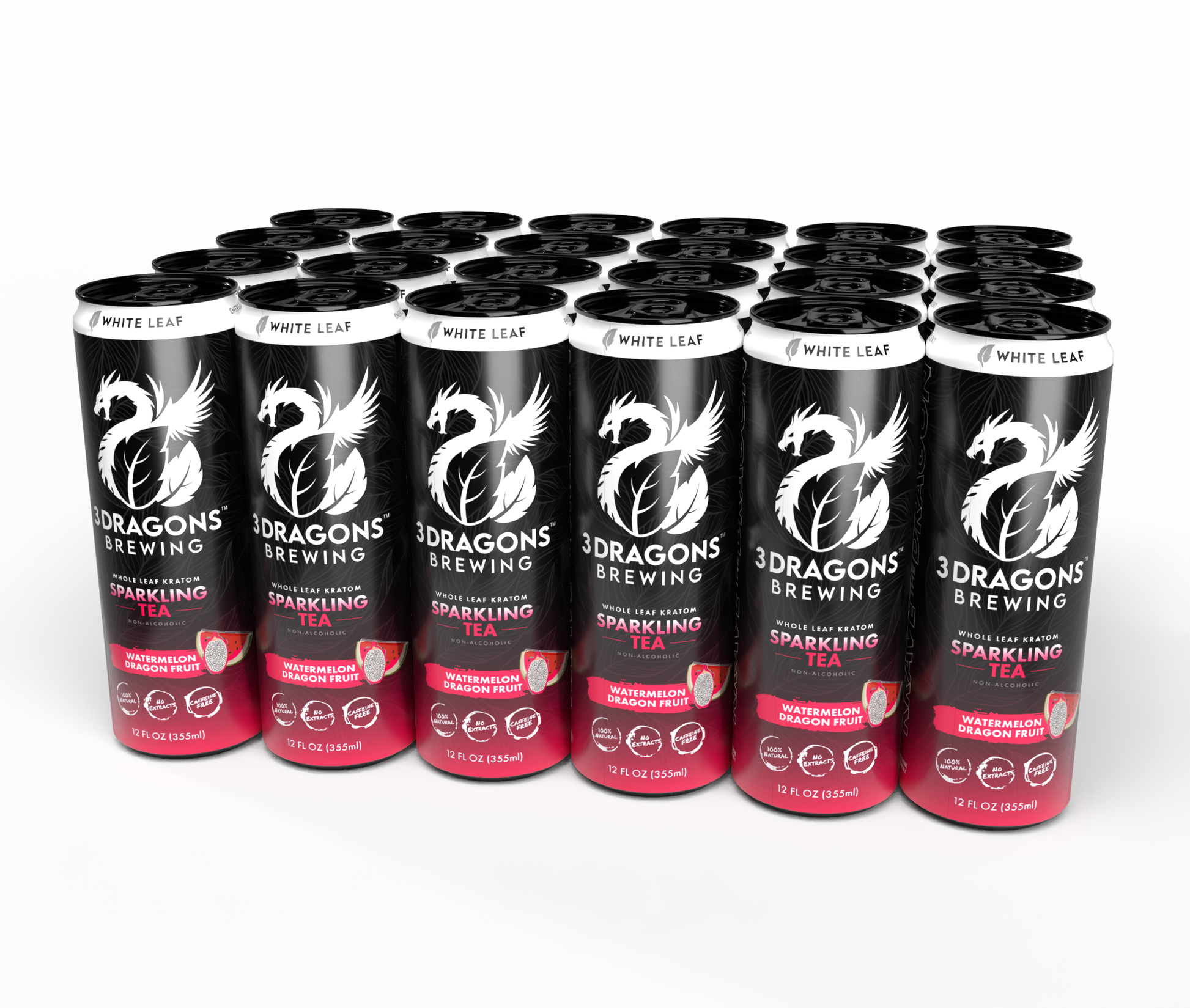 White/Red/Green Botanical Sodas for Wholesale customers